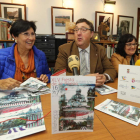 Mar Palacio y José Manuel Pereira, ayer en la sede del IEB. LDM