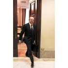 De Guindos, antes de su comparecencia en el Congreso.