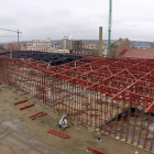 Imagen actual de la obra en el futuro Palacio de Congresos.