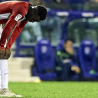 Iñaki Williams revela su deseperación en el último partido liguero liguero en el campo del Levante, donde el Athletic sucumbió por 3-0.