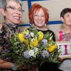 Jutta Nisar, Dolores Haro y Rosa Álvarez, durante la entrega del Premio Mujer 2017. ANA F. BARREDO