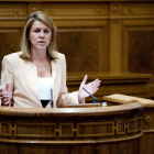 Cospedal, durante su intervención en el Debate sobre el Estado de la Región.