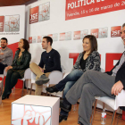 David Jurado, Mirian Andrés, Fidel González, la candidata europea Iratxe García y Julio Villarrubia.