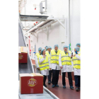 Herrera y Marcos, ayer en la visita a Pepsico Ibéria. Ordóñez