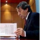 Ángel Villalba, durante la presentación del presupuesto del PSOE