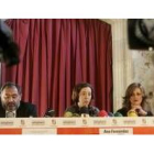 Fernando Redondo, Ana Álvarez y Carolina Guevara, en un momento de la rueda de prensa