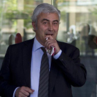 Josep Maria Matas, en una imagen de 2013, durante un receso de su declaracion por el caso Matas y Solà.