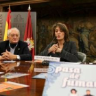 Gumersindo Rodríguez y Ana Guada en la presentación de la campaña