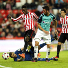 Williams anotó el tercer gol frente al Racing. TEJIDO