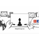 Imagen del 'doodle' interactivo que Google ha dedicado al psiquiatra Hermann Rorschach.