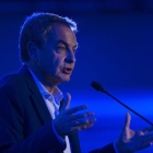 El expresidente del Gobierno espanol Jose Luis Rodriguez Zapatero dicta la conferencia La igualdad de genero como derecho hoy jueves 20 de septiembre de 2018 en la sede de la Cancilleria dominicana en Santo Domingo.