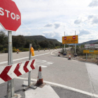 Cruce de Carucedo con la N-536 anunciando el corte en Puente. L. DE LA MATA
