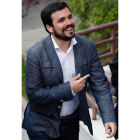 El portavoz de IU, Alberto Garzón. SERGIO BARRENECHEA