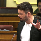 Gabriel Rufián, en el Congreso.