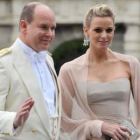 La pareja a su llegada al enlace de la princesa Victoria de Suecia el pasado sábado.