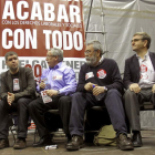 Los secretarios generales de CC.OO. y UGT, en Bilbao.