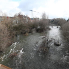 El río Sil a su paso por Ponferrada.