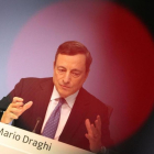 Mario Draghi, en una rueda de prensa tras la reunión del consejo de gobierno del BCE, en julio.