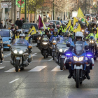 Un escuadrón formado por más de 20.000 motos, según la organización, celebran este fin de semana en Valladolid la 34ª concentración invernal de Pingüinos.