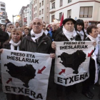 Participantes en la manifestación silenciosa celebrada en 2014 en Bilbao convocada por el PNV.