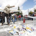 Unos de los últimos actos de protesta de los ganaderos en León