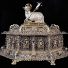 Arqueta de chapas cedida por Astorga a la exposición.