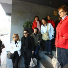 Las limpiadoras, antes de acudir a la sesión con el Serla.
