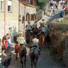 Romeros a caballo durante la celebración del año pasado
