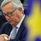 El presidente de la Comisión Europea, Jean-Claude Juncker, en la Eurocámara.