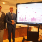 Vicente Canuria y José Antonio Diez, en la presentación de la web. RAMIRO