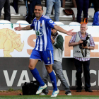 Yuri celebra el gol del triunfo cuando sólo se llevaban disputados cinco minutos del encuentro. El gol del brasileño se produjo al culminar un contragolpe.