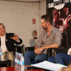 El actor leonés Miguel Barajas, durante el debate. DL