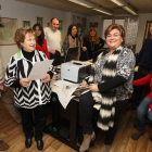 Diego, Yolanda, Laura, José Luis, Mari Carmen, Zaira, Sonia, Laredo y Silvia, en Onda Bierzo.