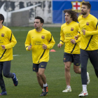 Xavi está tocado y podría perderse el partido de este sábado ante el Valencia.