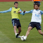 El doble pivote formado por Busquets y Xabi da el equilibrio necesario a la selección española.