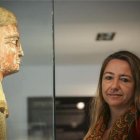 La egiptóloga sevillana Myriam Seco, durante una visita a Barcelona, en el Museu Egipci.