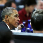 El presidente de Estados Unidos, Barack Obama, en la Cumbre de Seguridad Nuclear, en Washington.