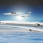 Recreación del Boom Supersonic.