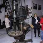 Sala del taller y máquinas del museo de ferroviario de Cistierna.
