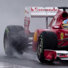 Alonso rueda en Montmeló.