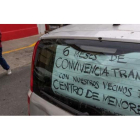 Un cartel en el barrio de la Macarena, en Sevilla.