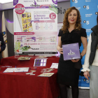 Joaquín S. Torné, Cristina Santos y Sara Antón, en el acto de presentación de ayer. RAMIRO