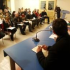 El alcalde y secretario provincial del PSOE, Francisco Fernández, en la reunión con los alcaldes de