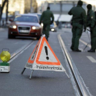 Control de policía en Rusia.