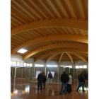 Interior del recinto ferial de Cacabelos.