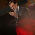 Mariano Rajoy durante su intervención en el pleno del Congreso de los Diputados.