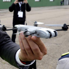 Demostración del uso de drones en León.