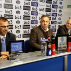 Cendón, Silvano y Chamorro presentaron ayer el partido que se jugará en la cárcel leonesa.