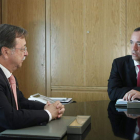 El presidente ceutí junto al secretario de Estado de Seguridad.