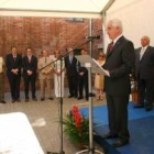 José Varela Rodríguez durante su discurso de presentación en la sede de Cruz Roja de León